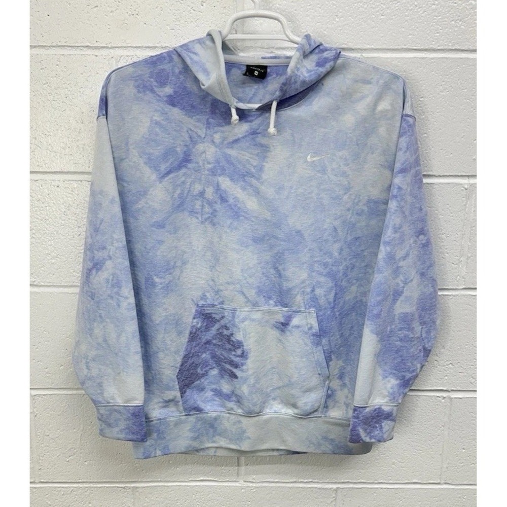 NIKE Women Icon Clash Pullover Training Hoodie Blue / Women's Medium